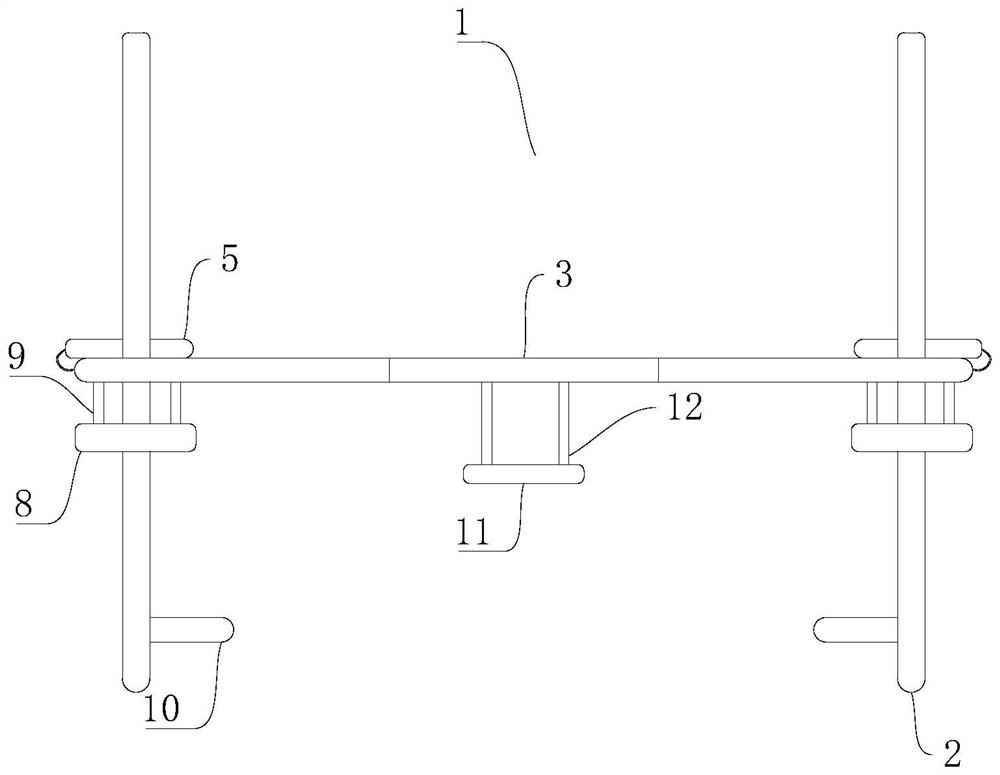 Auxiliary device for chest and abdomen pressing during radiotherapy