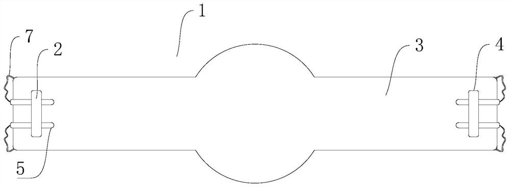 Auxiliary device for chest and abdomen pressing during radiotherapy