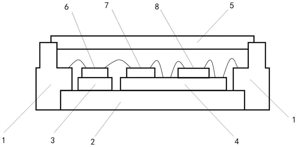 Radio frequency transceiving front-end packaging structure and system