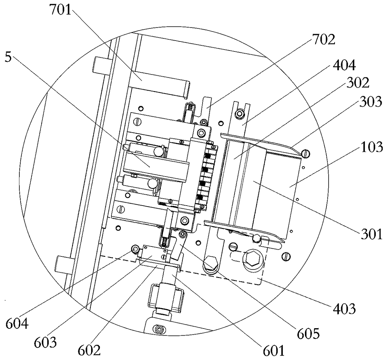 An intelligent gun cartridge cabinet with handcuffing and catching function