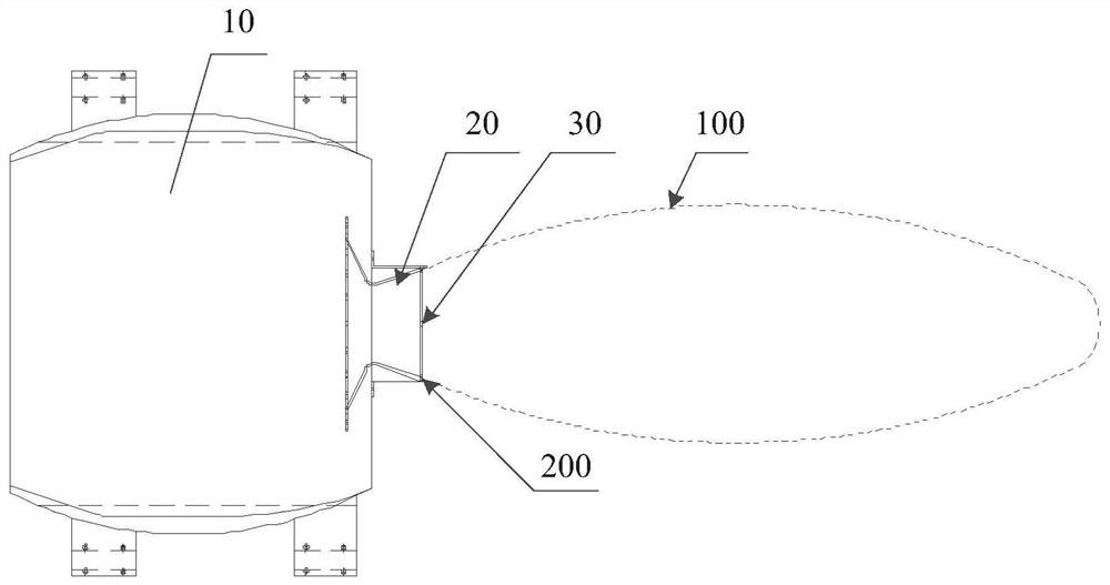 Phase change engine tail flame temperature testing device and control method