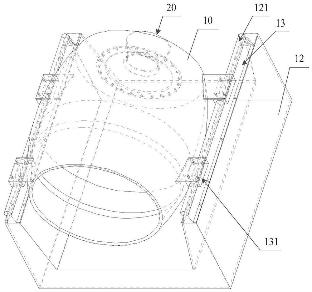 Phase change engine tail flame temperature testing device and control method