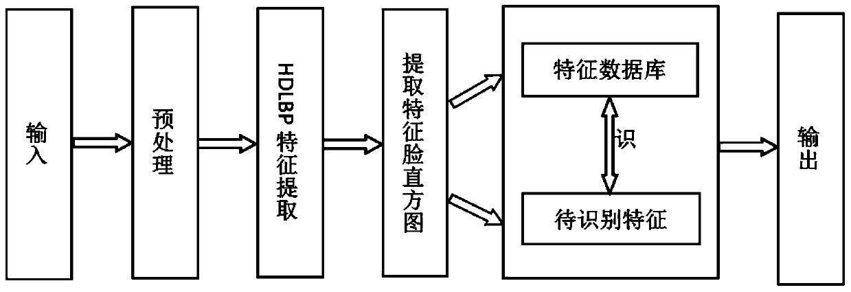 A high-dimensional partial binary pattern face recognition method and system