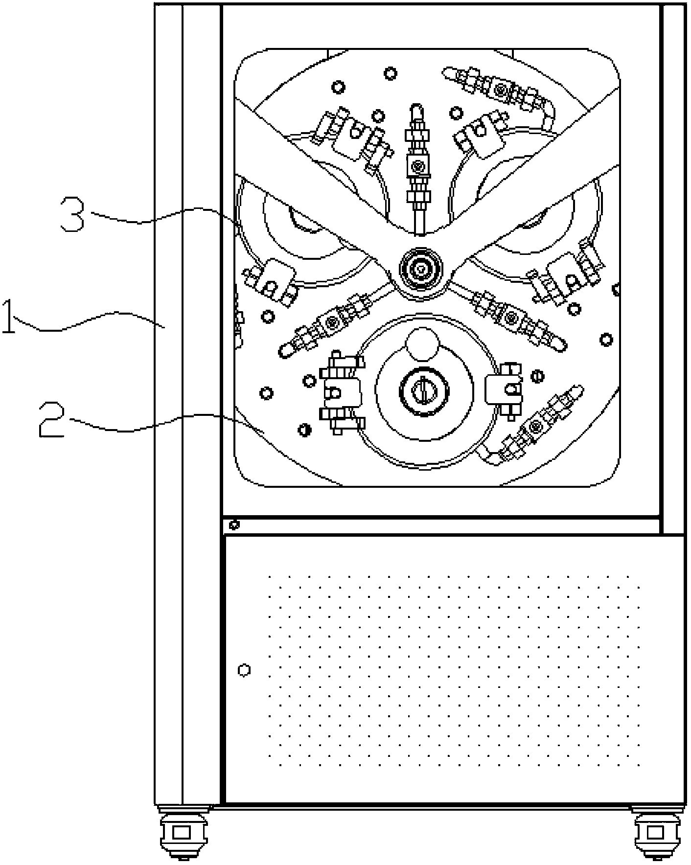 Cloth support of color testing machine