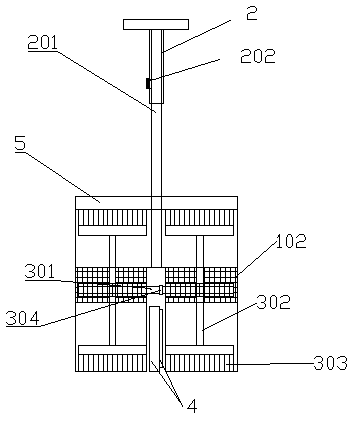 A pushing type drainage trolley