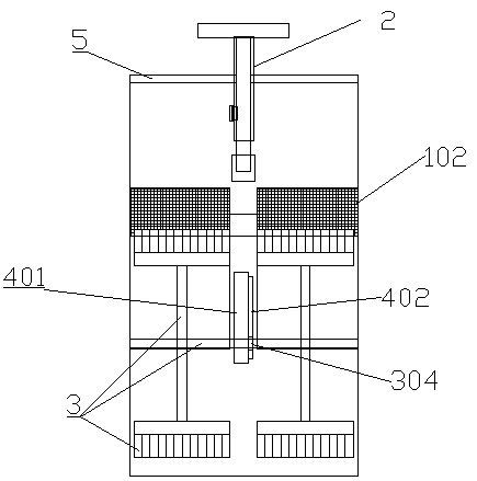 A pushing type drainage trolley