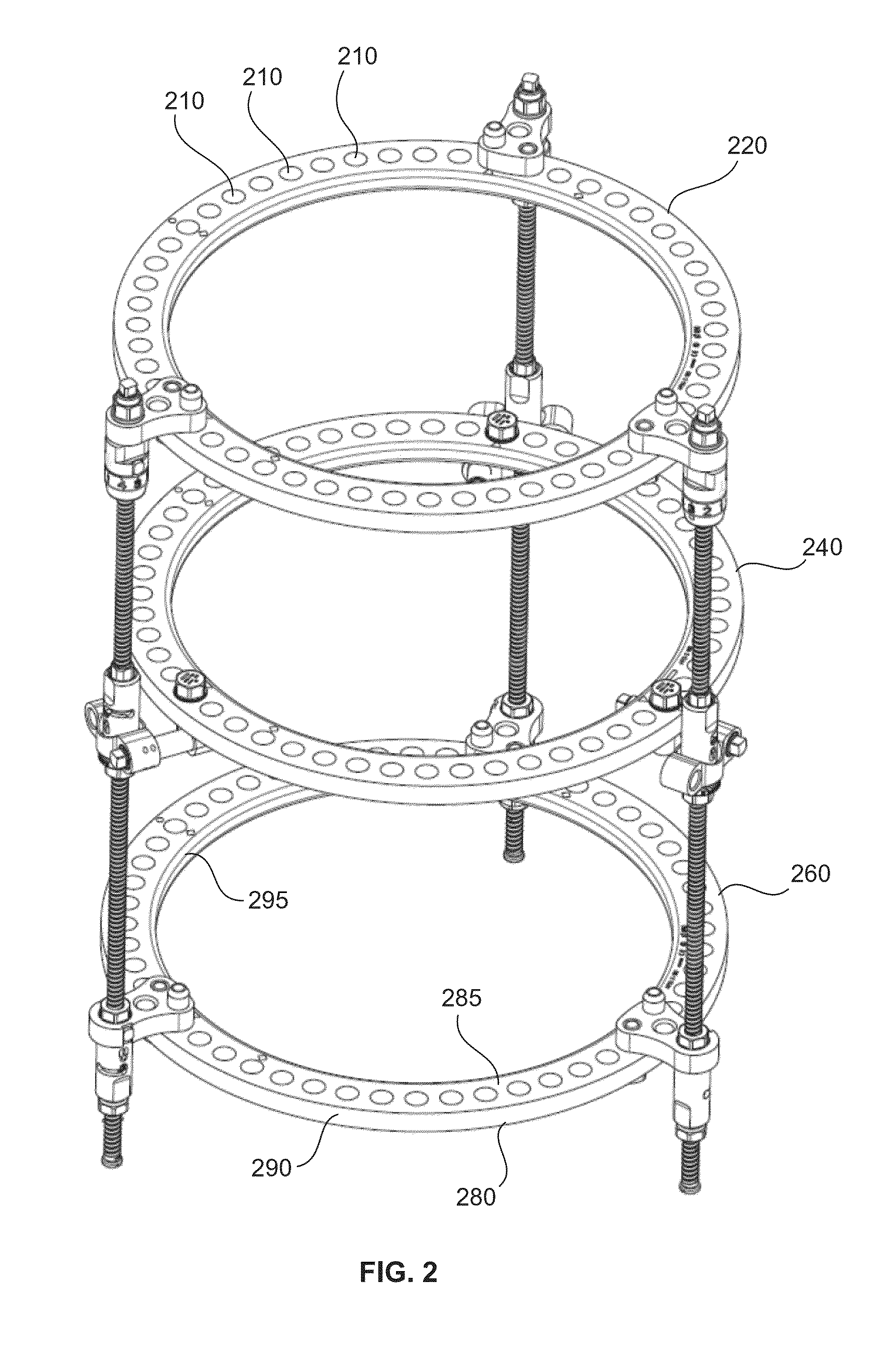 Bone transport external fixation frame