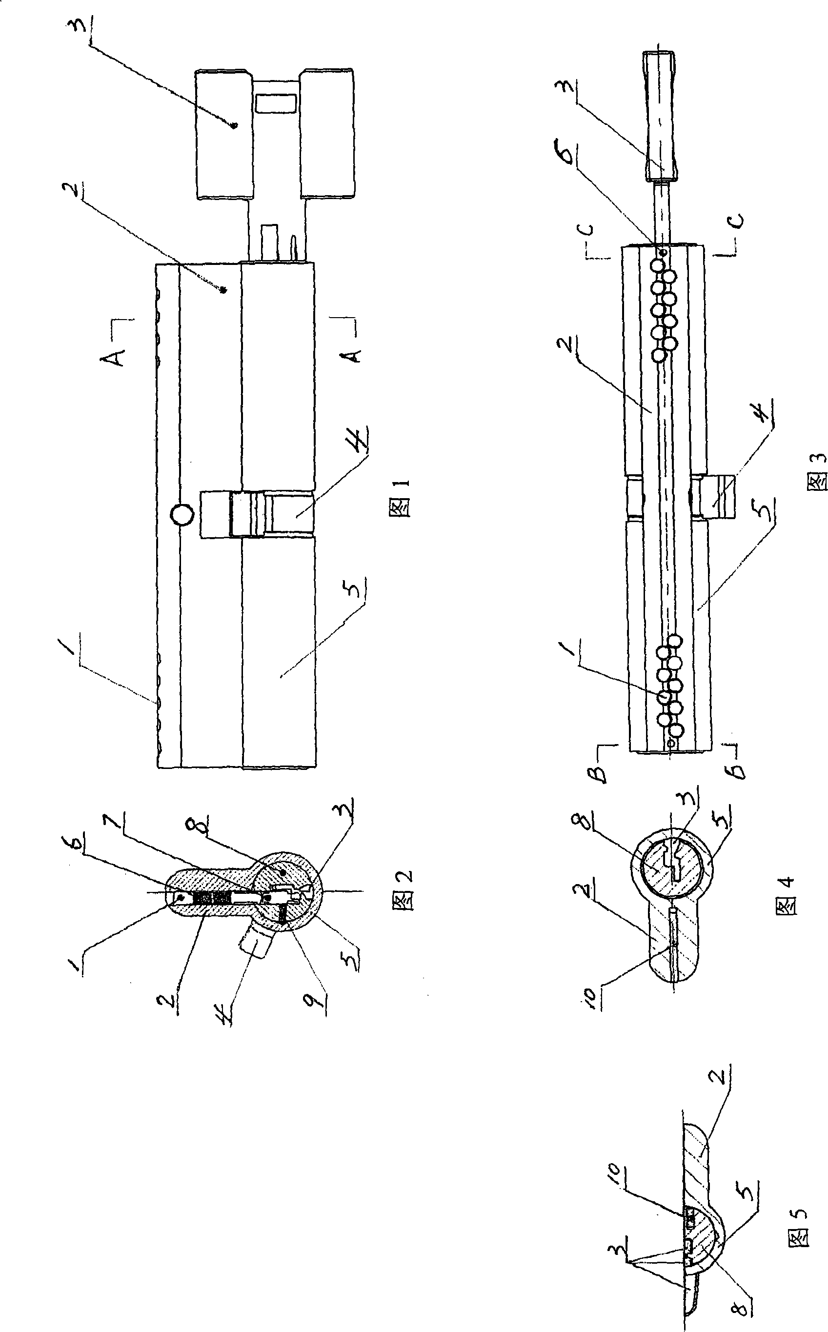 Anti-theft mortise door lock core