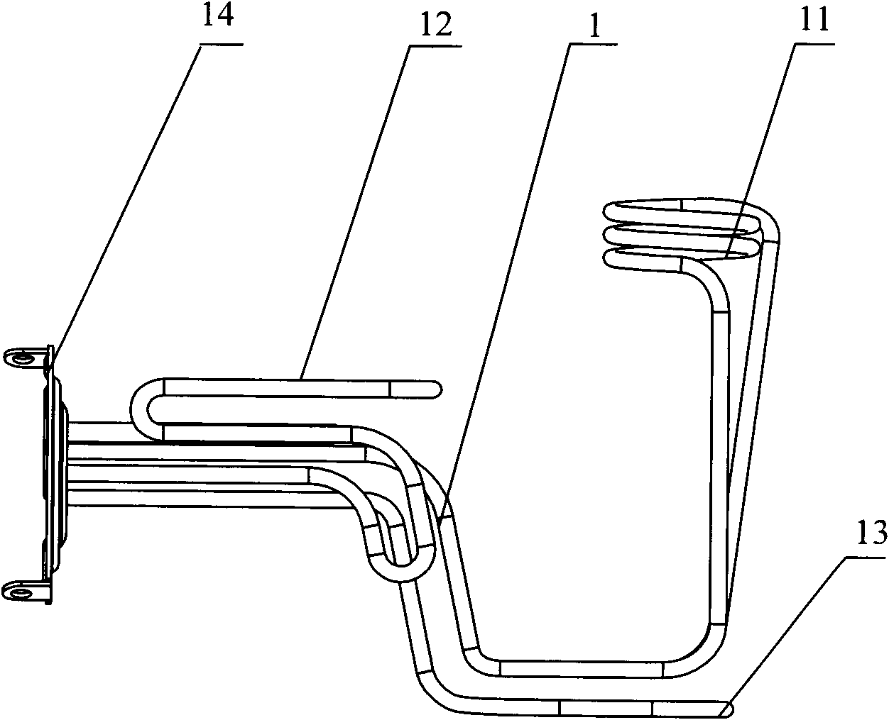 Water heater and heating element thereof