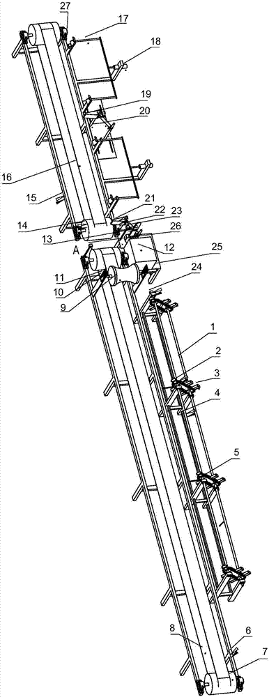 Automatic feeding segmentation equipment for bamboo wood