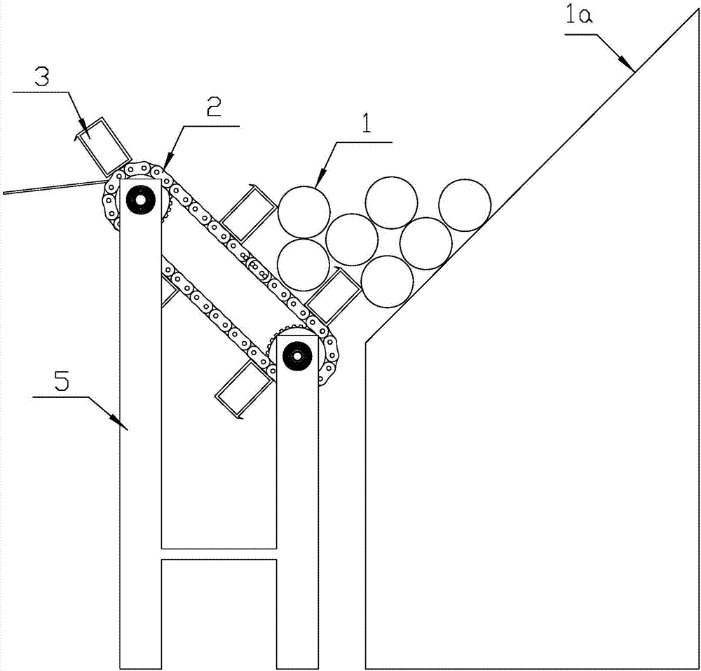 Automatic feeding segmentation equipment for bamboo wood