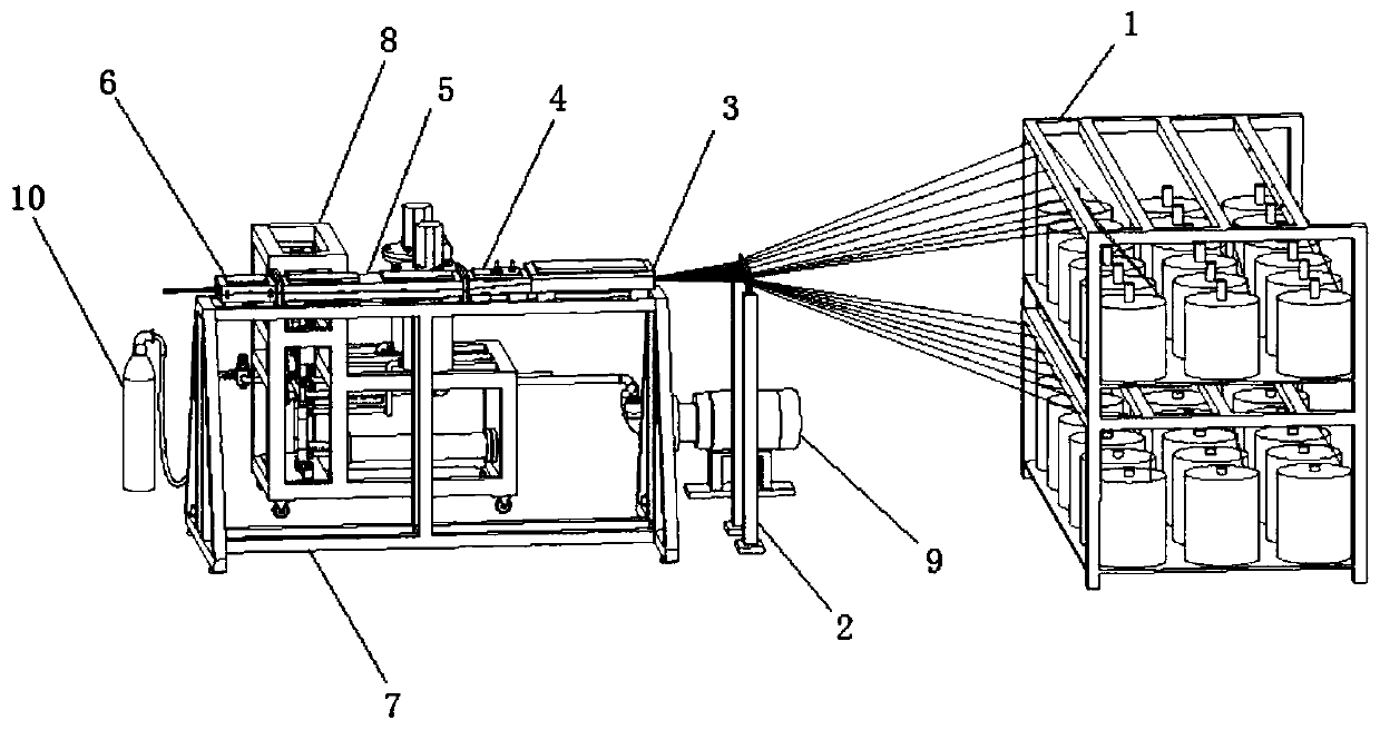 A kind of reaction injection pultrusion molding equipment and reaction injection pultrusion molding method