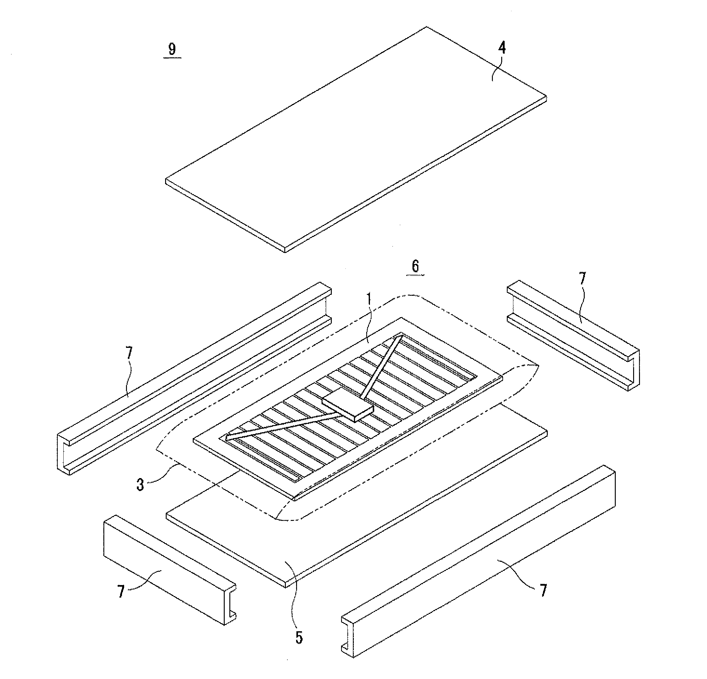 Solar cell module, method for manufacturing solar cell module, and tab wire for thin film solar cells