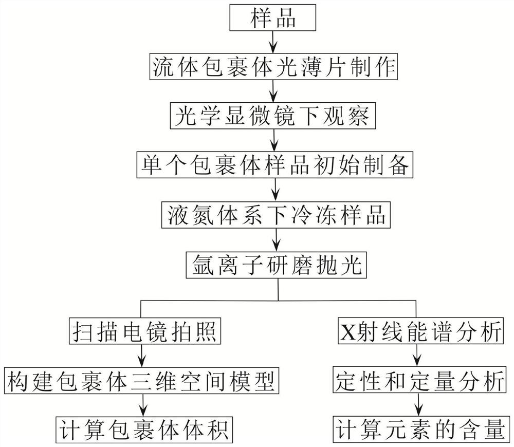 Fluid inclusion gas-liquid ratio and sub-mineral determination method