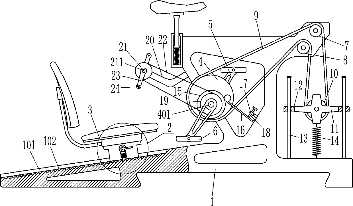 Pedal exercise bicycle