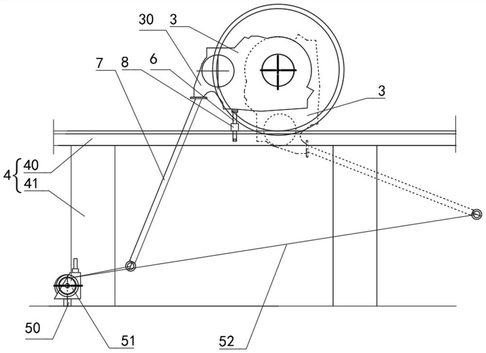 Coupling disassembling device and coupling disassembling method