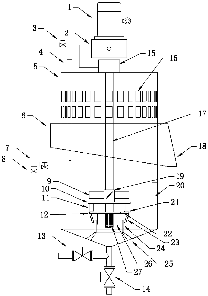 Rotor-wing floating brush mineral flotation machine