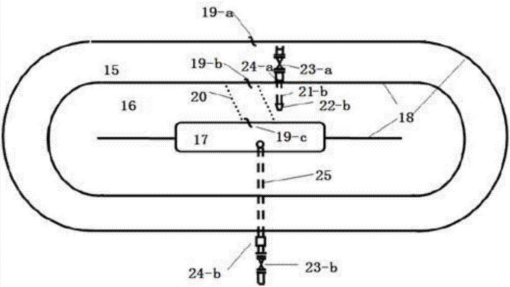 Combined artificial wetland system and operation method for stably treating domestic sewage throughout the year