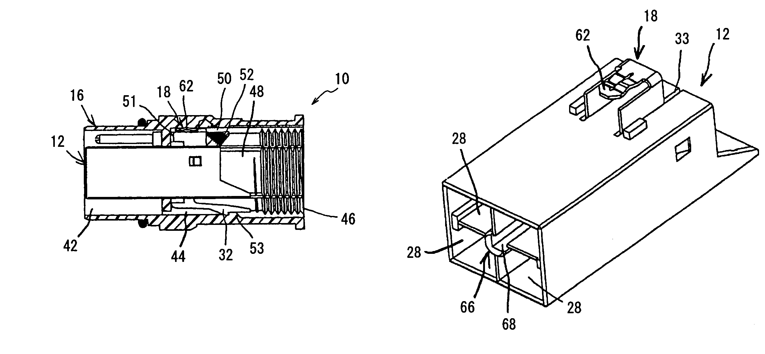 Earthing structure and electrical connector using the same