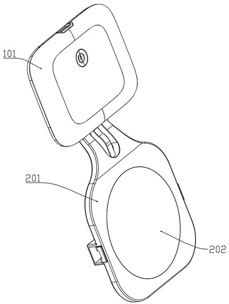 Portable mobile phone multidirectional light supplement lamp