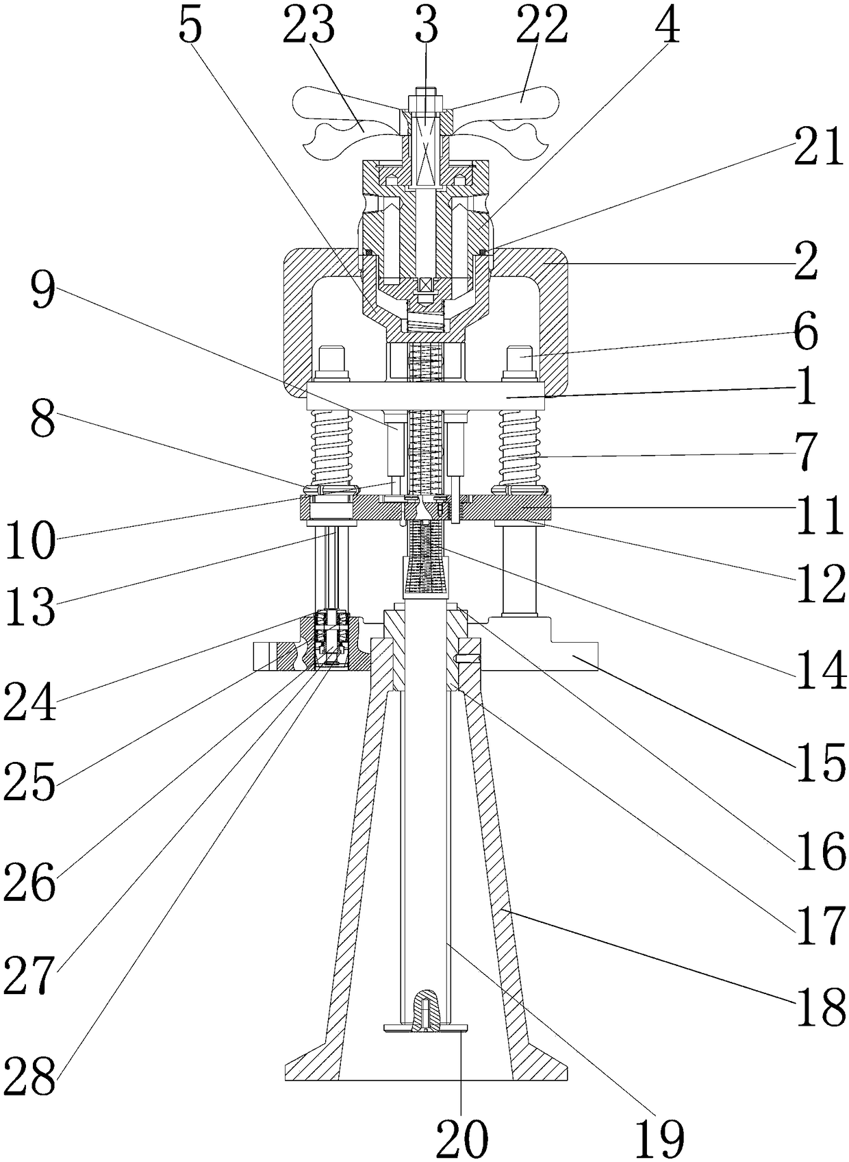 Fixed geological prospecting portable fixed sampling device