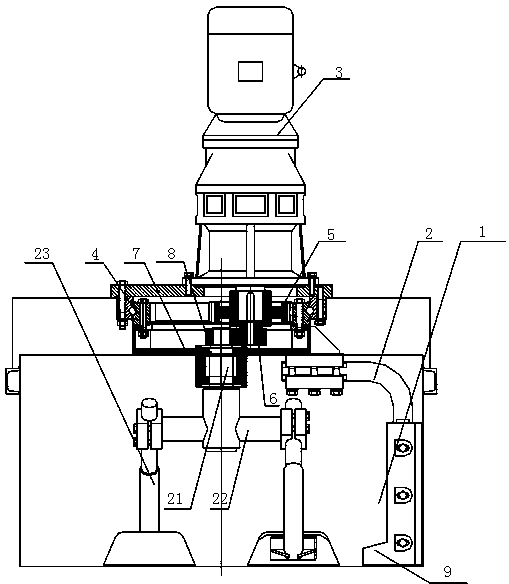 Vertical shaft stirrer