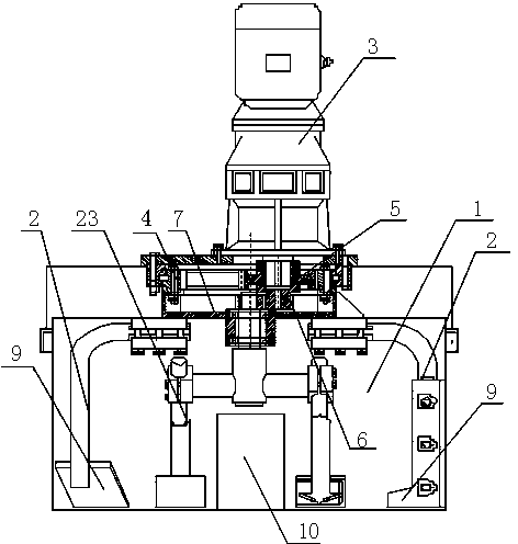 Vertical shaft stirrer