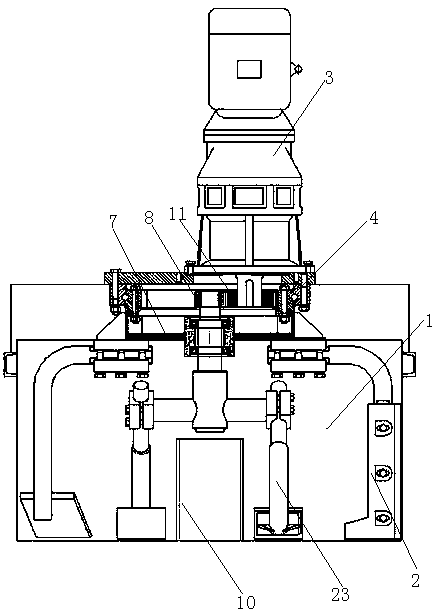 Vertical shaft stirrer