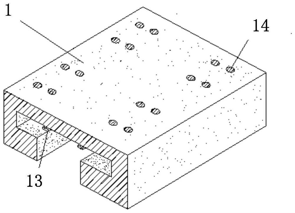 A prefabricated assembled concrete comprehensive pipe gallery stable waterproof device and method