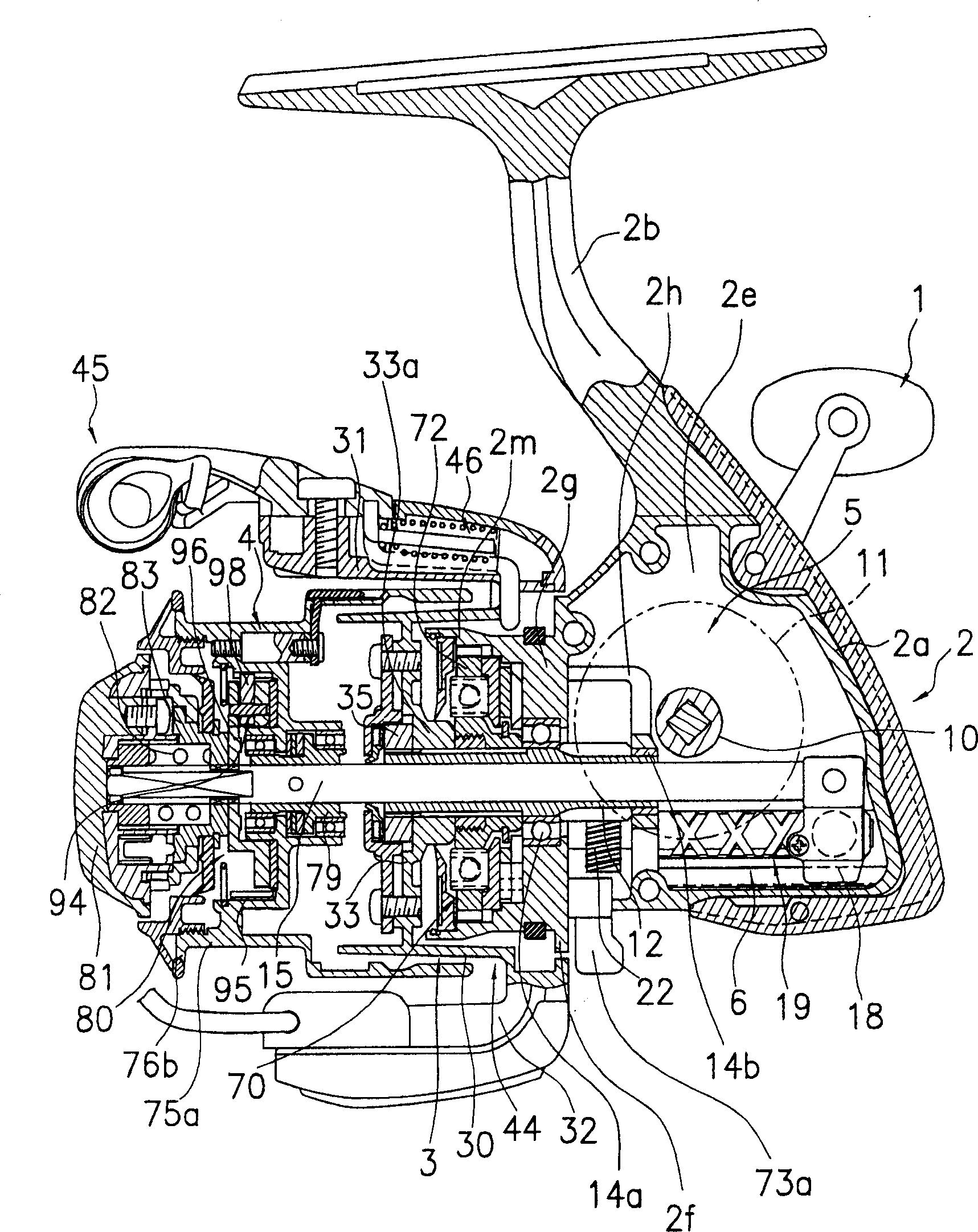 Spinning reel sounding mechanism