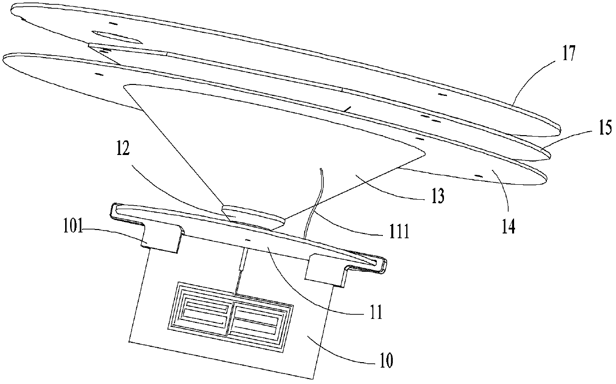 Ceiling-mounted antenna