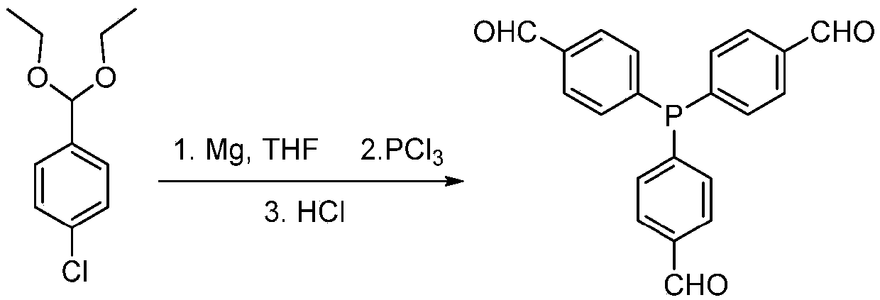 P-N-containing porous organic cage ligand, preparation method and applications thereof