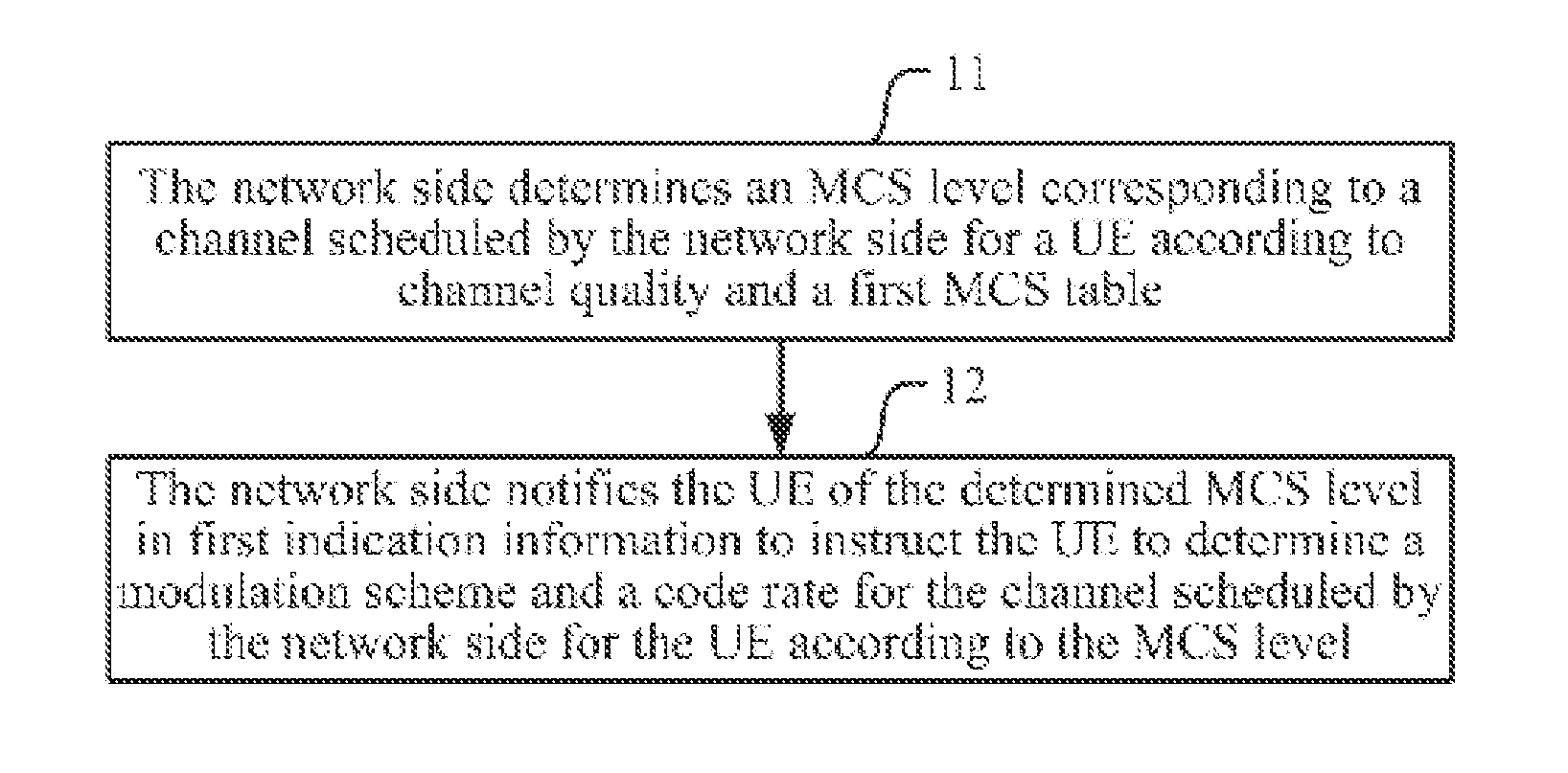 Method and device for transmitting mcs indication information