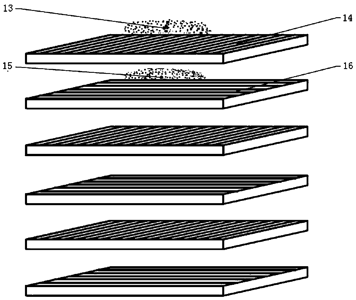 Carbon fiber composite material and aluminum alloy material rivetless stamping vibration connection method and its mold