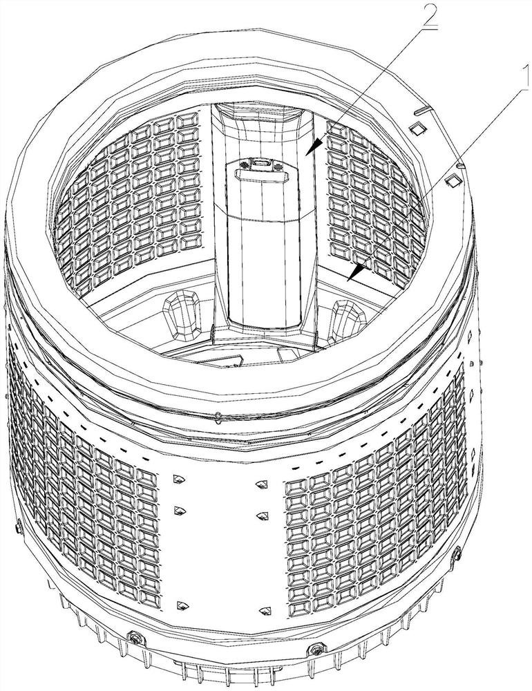 Washing barrel assembly and pulsator washing machine