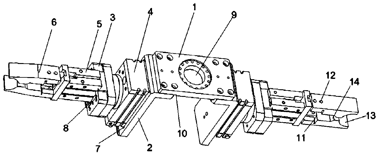 Mechanical arm clamp for motor rotor production