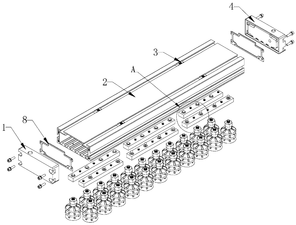 Novel vacuum suction plate structure