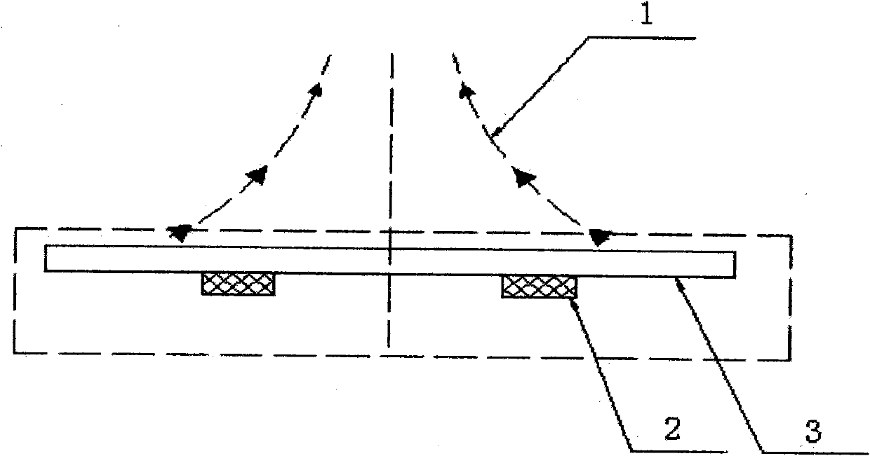 Hot-runner diffusion type LED street lamp radiating solution