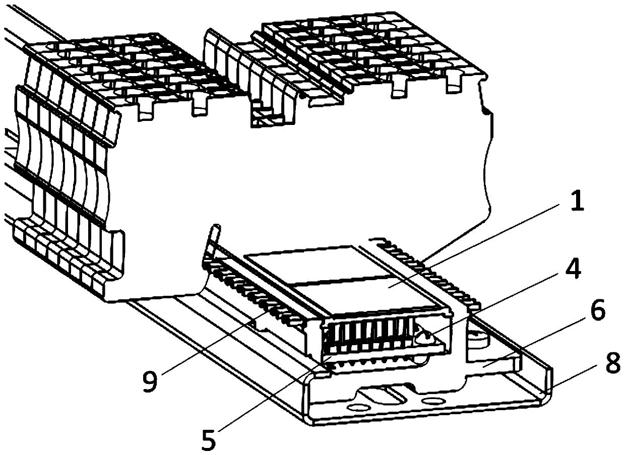 A guide rail form data acquisition device