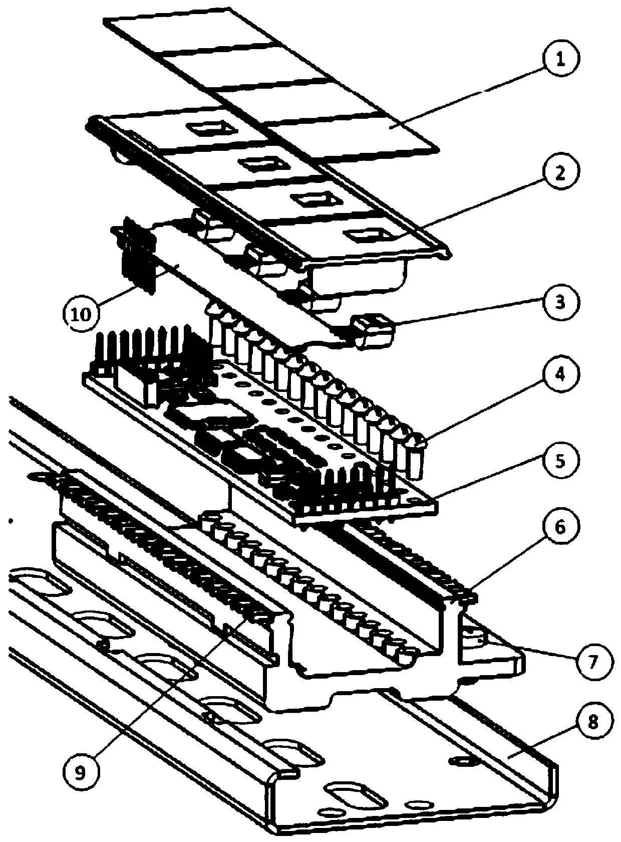 A guide rail form data acquisition device