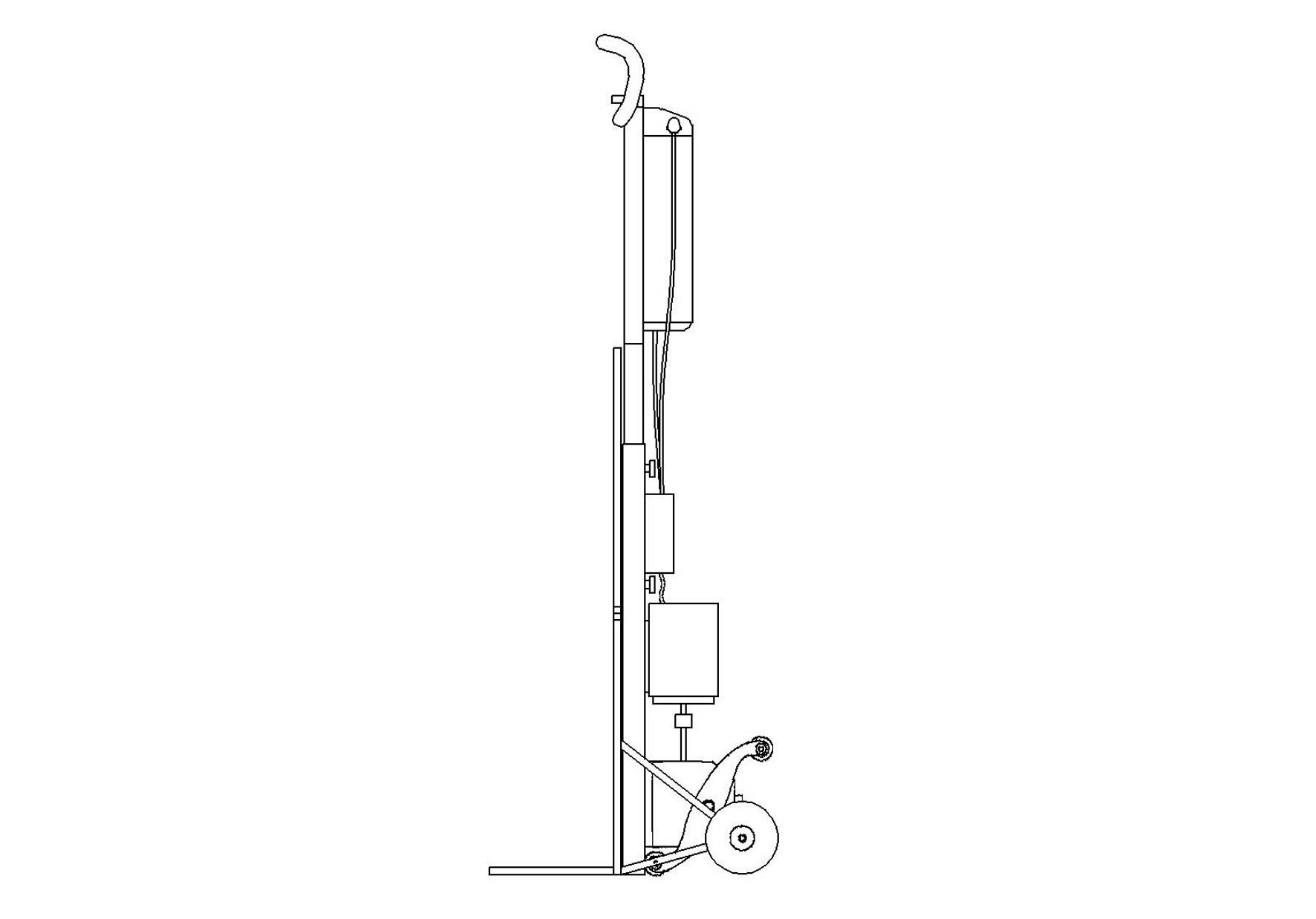 Electric cargo-carrying stair climbing vehicle