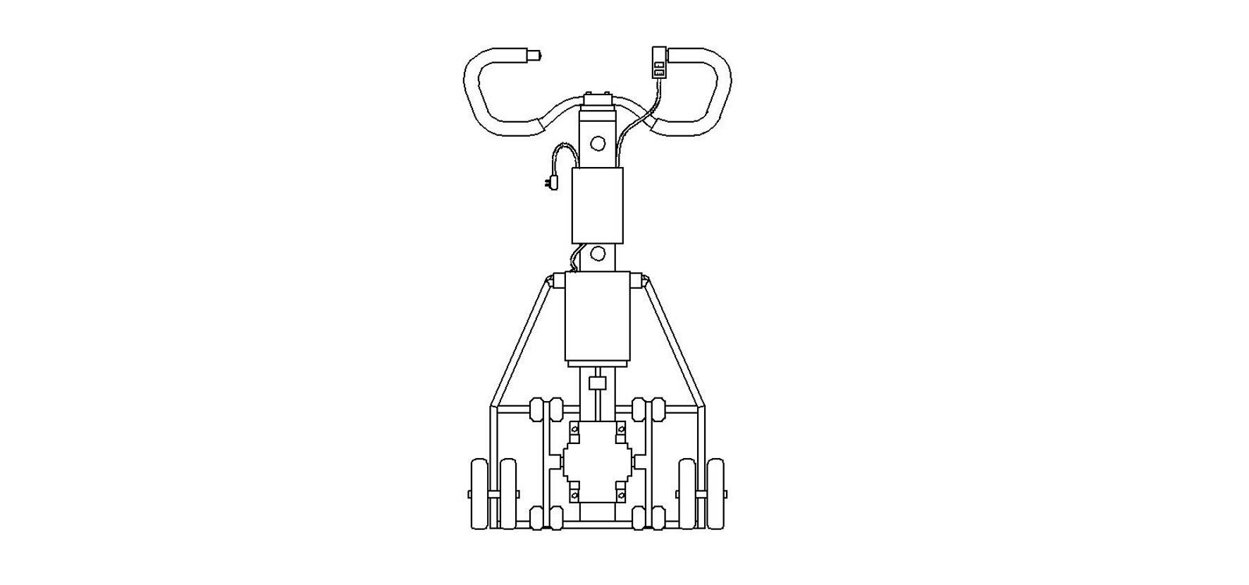 Electric cargo-carrying stair climbing vehicle