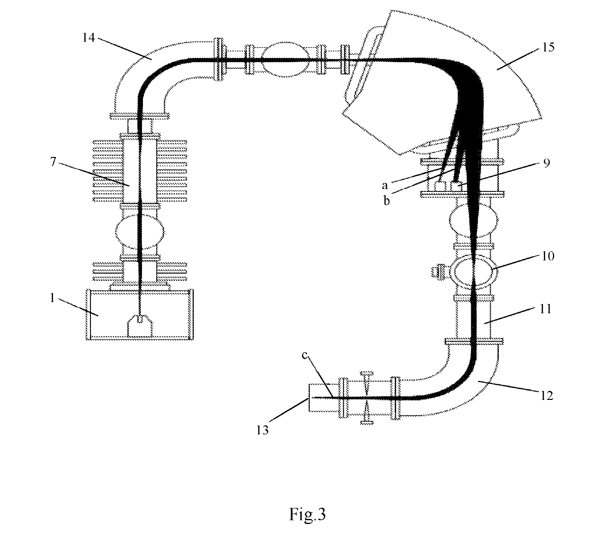 Accelerator mass spectrometry device for simultaneously measuring isotopes