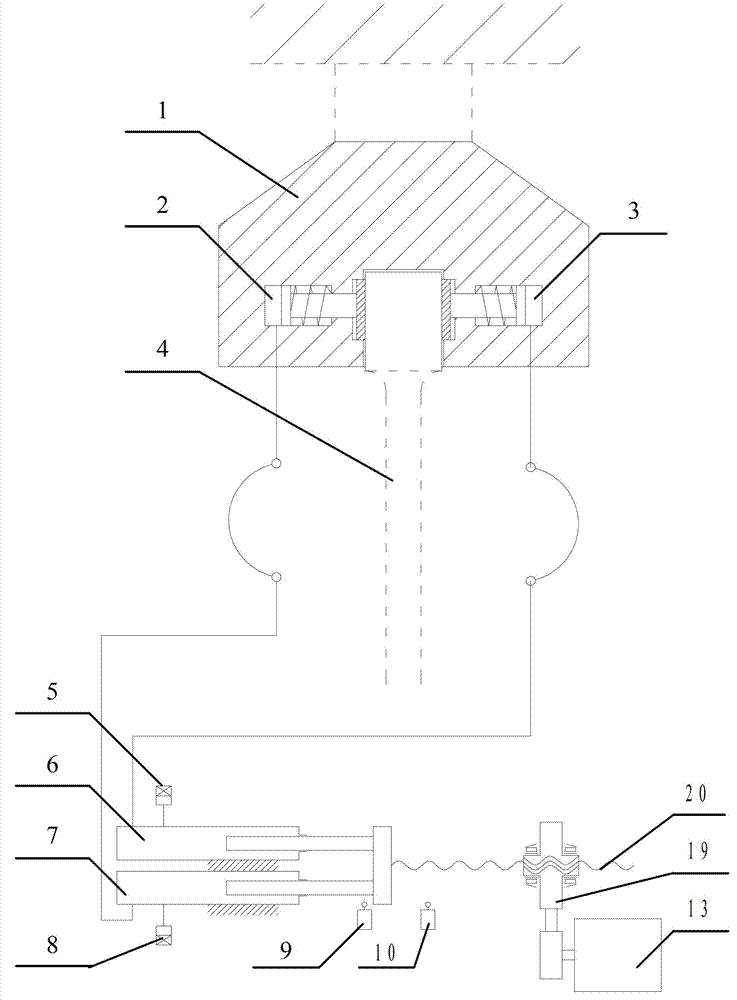 Electro-hydraulic flat-pushing clamping device