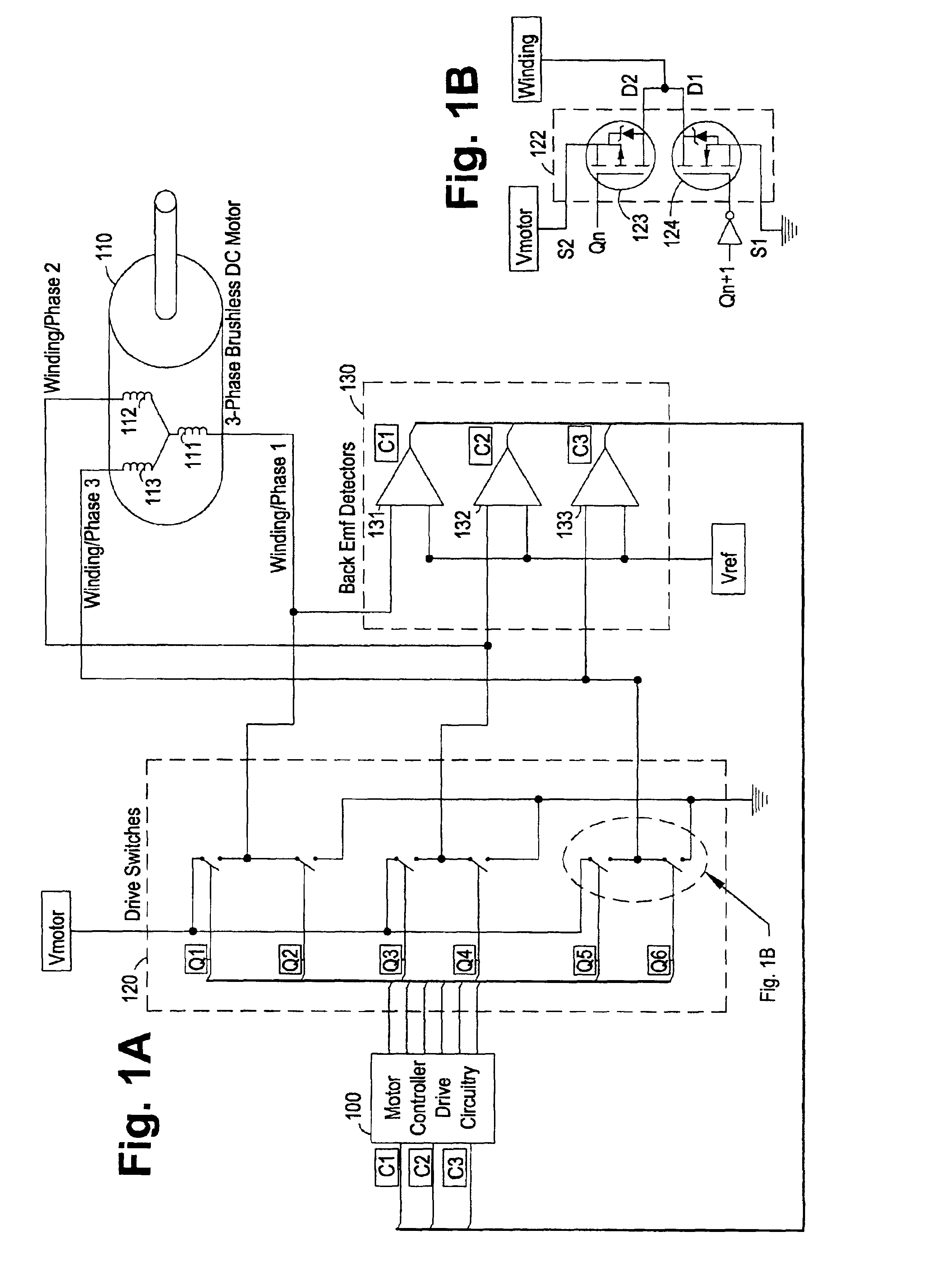 Digital adaptive sensorless commutational drive controller for a brushless DC motor