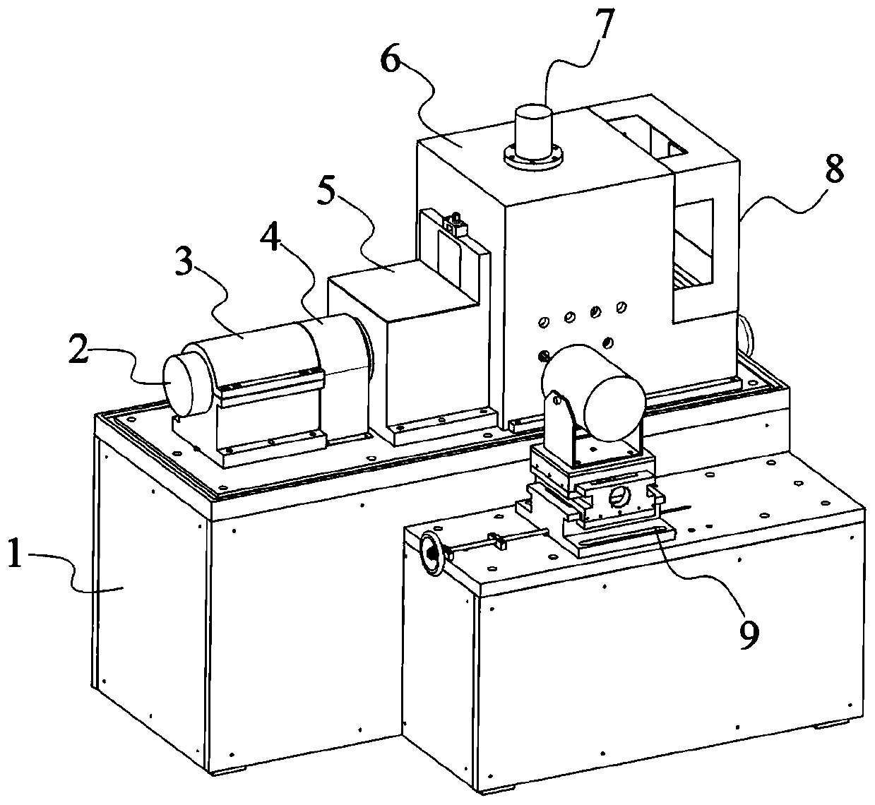 Cantilever type bearing test bench