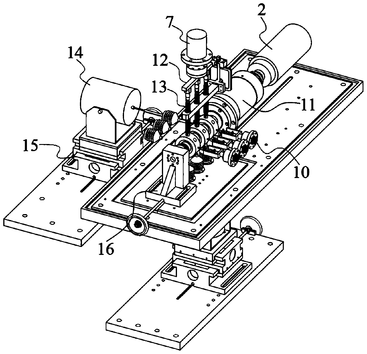 Cantilever type bearing test bench