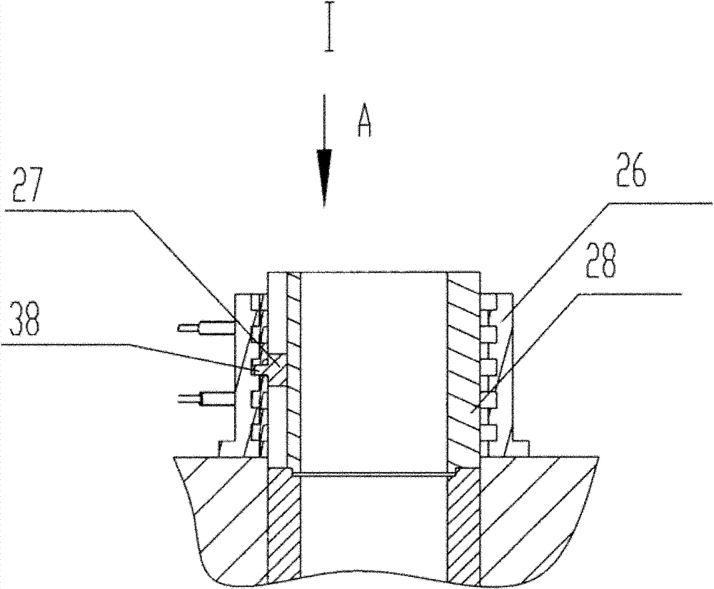 Double-swing cutter head driven by alternating-current permanent-magnet synchronous inner rotor torque motor