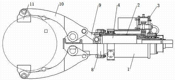 Clamp rack assembly of trackless forging manipulator