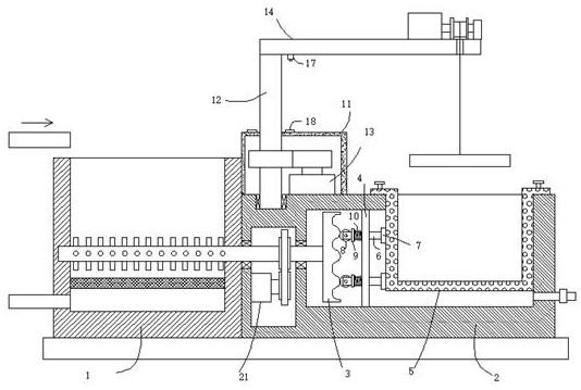 An intelligent collection device for scrap metal in sewage